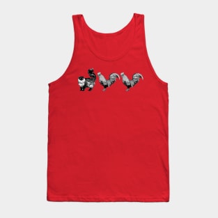 Kitty Roosters Tank Top